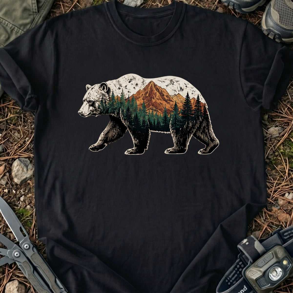 Bear in Mountains T-Shirt