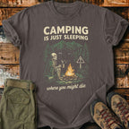 Camping Sceleton T-Shirt