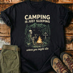 Camping Sceleton T-Shirt