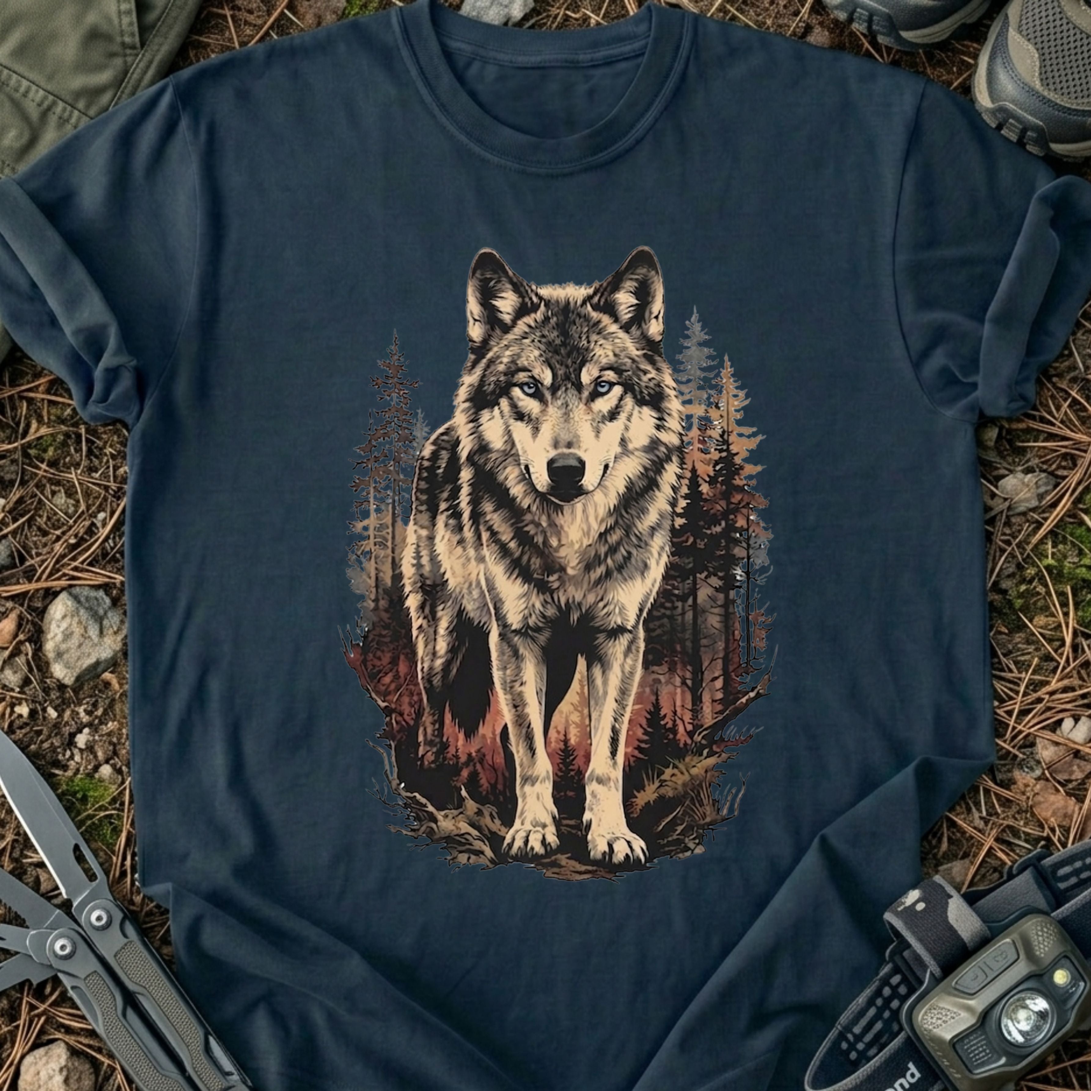 Wolf In Forest T-Shirt