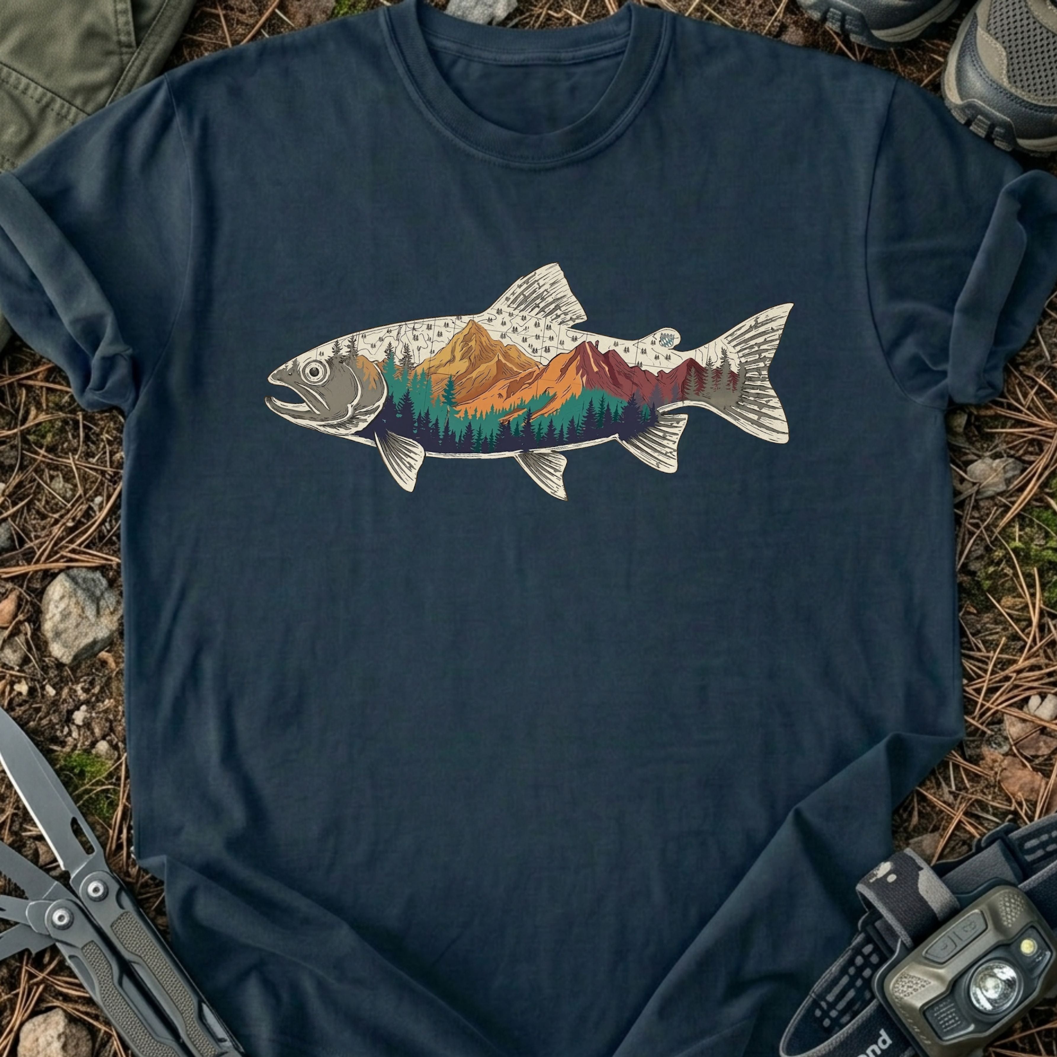 Bright Mountain Fish T-Shirt