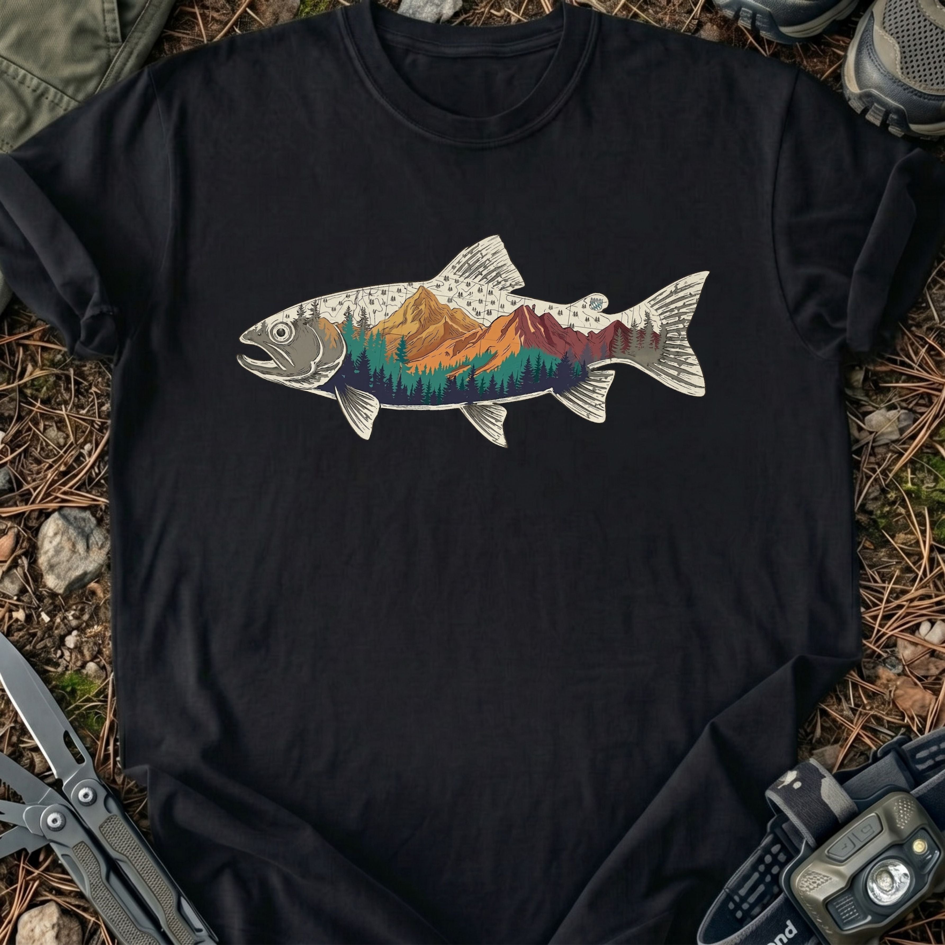Bright Mountain Fish T-Shirt