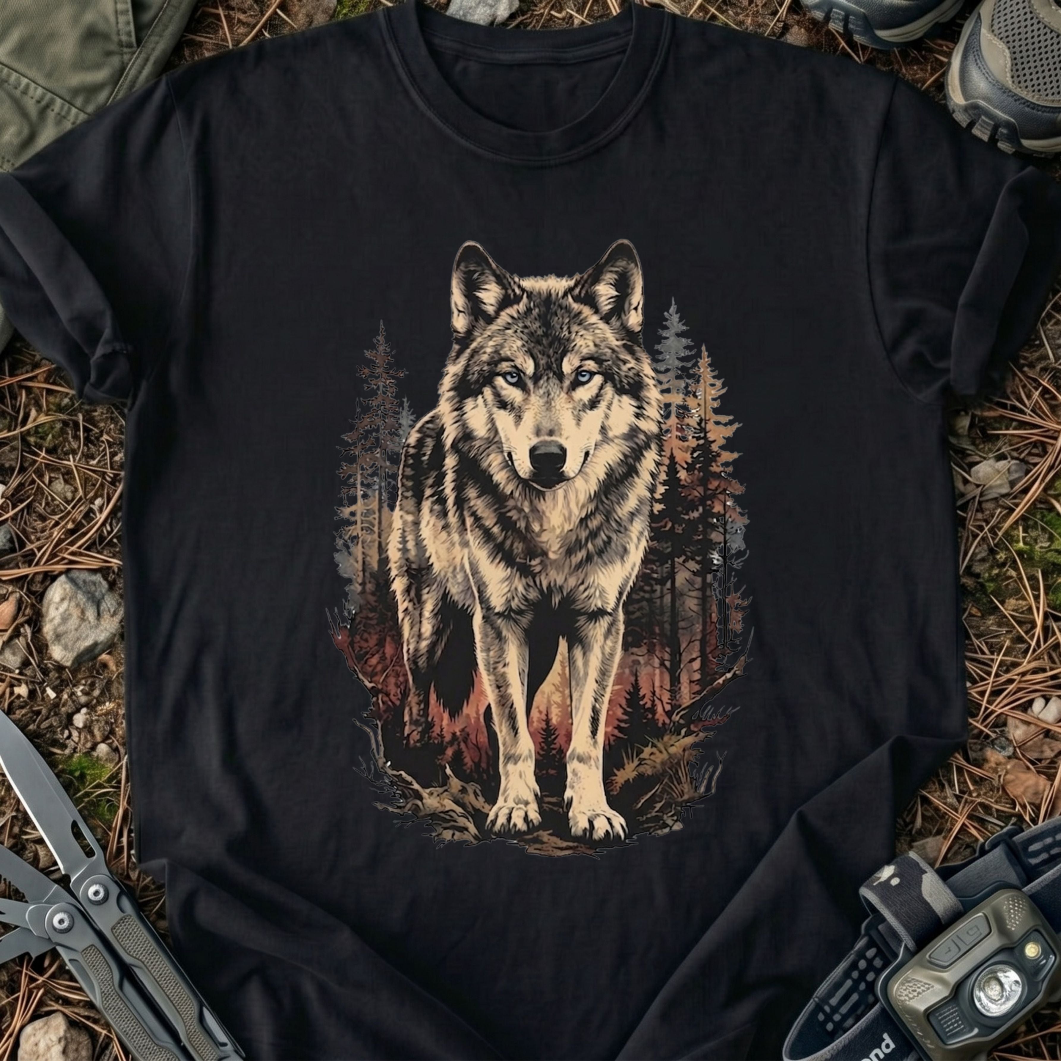Wolf In Forest T-Shirt