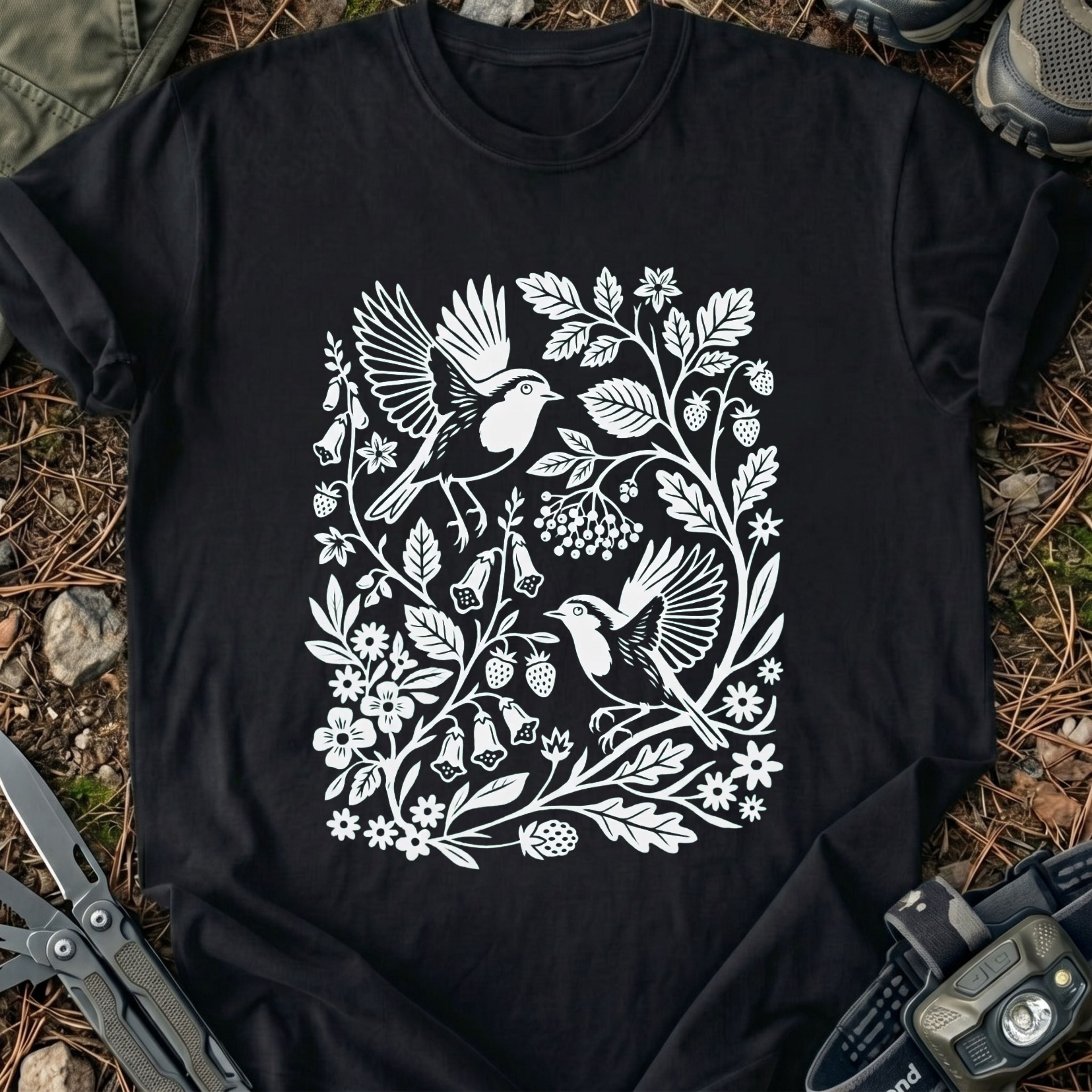 Birds & Flowers T-Shirt