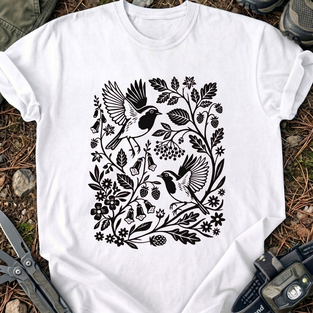 Birds & Flowers T-Shirt