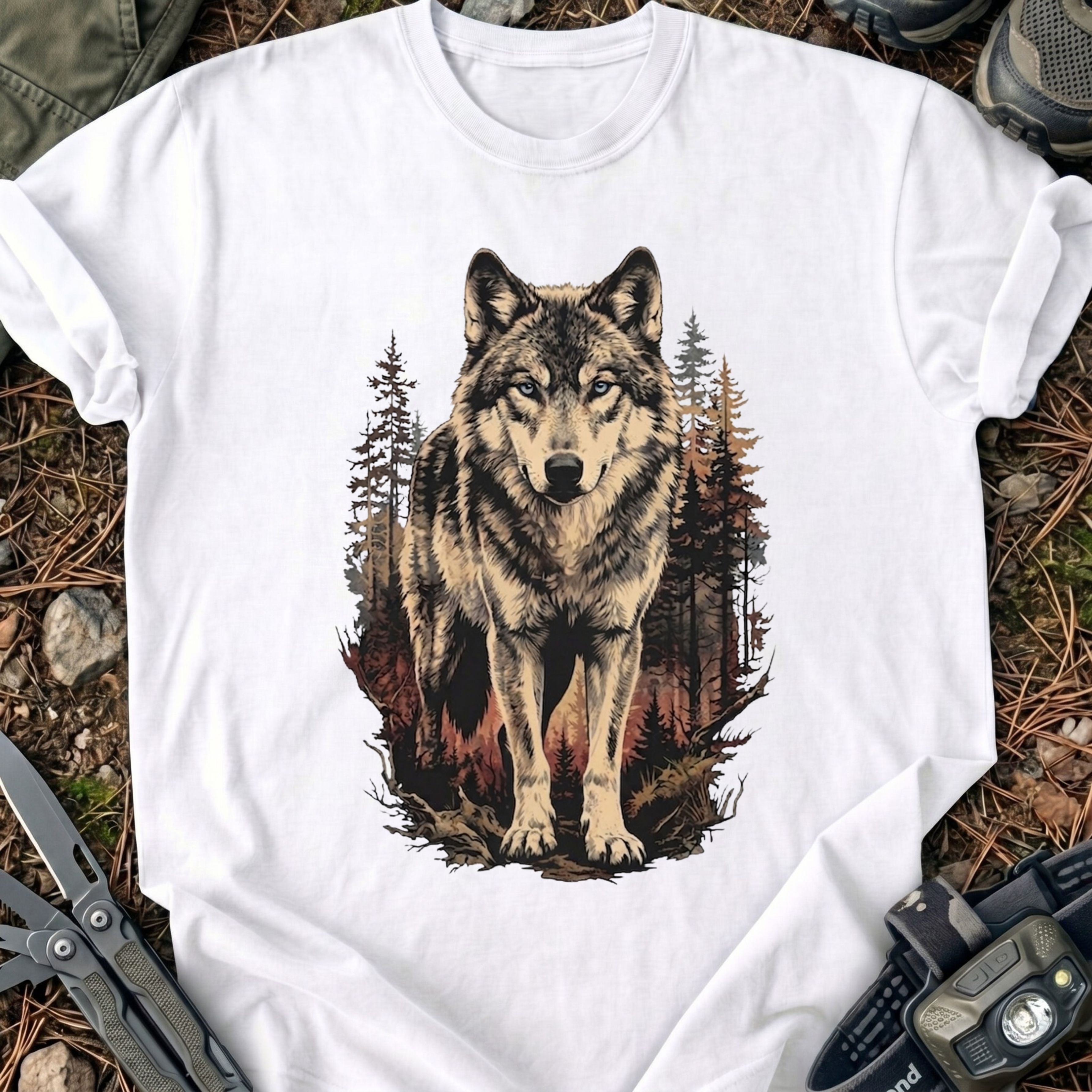 Wolf In Forest T-Shirt