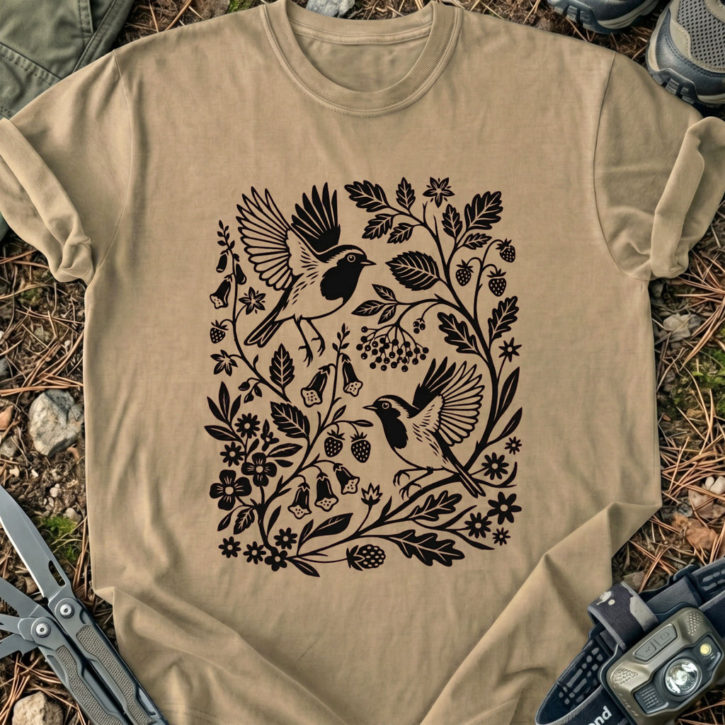 Birds & Flowers T-Shirt