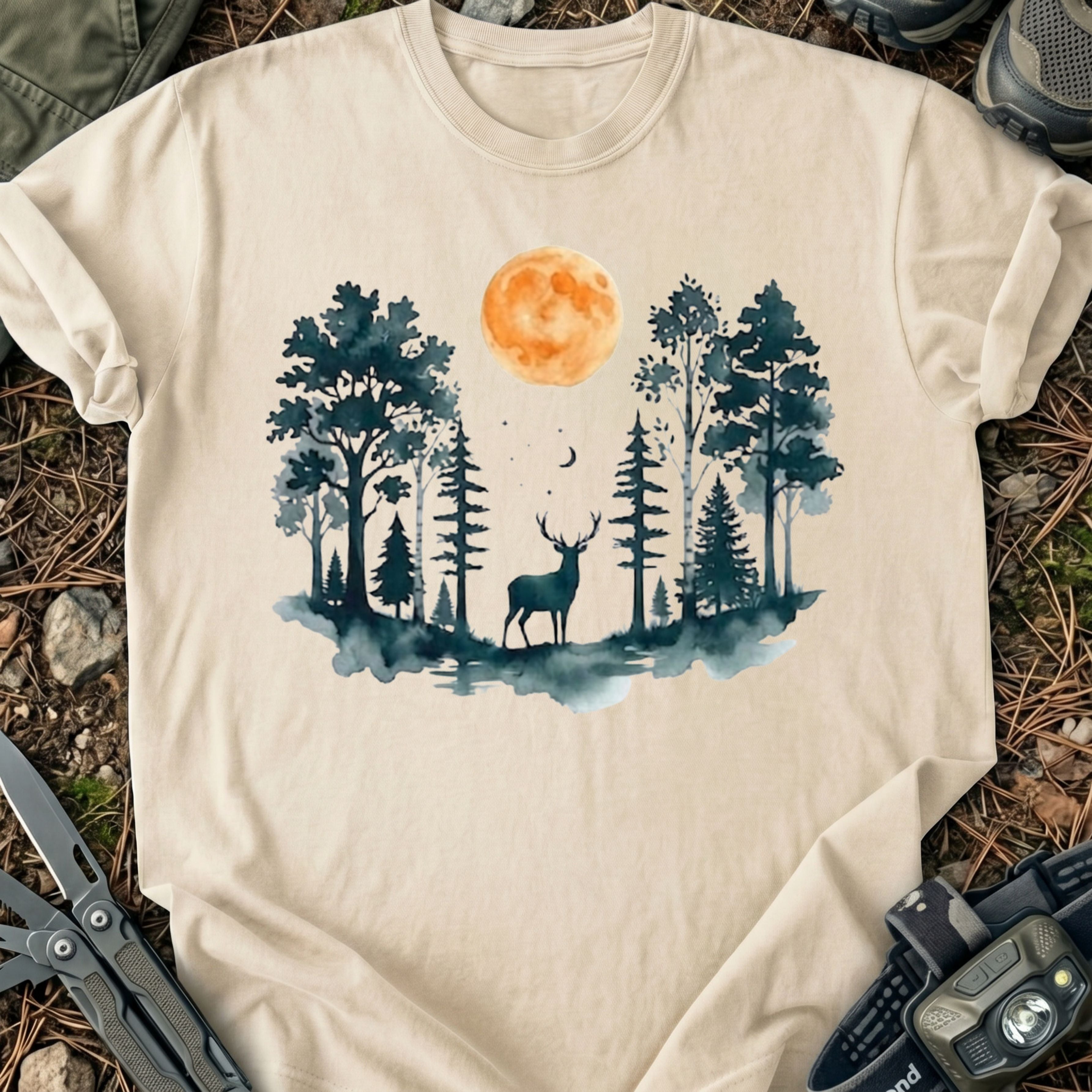 Deer At Nighttime T-Shirt