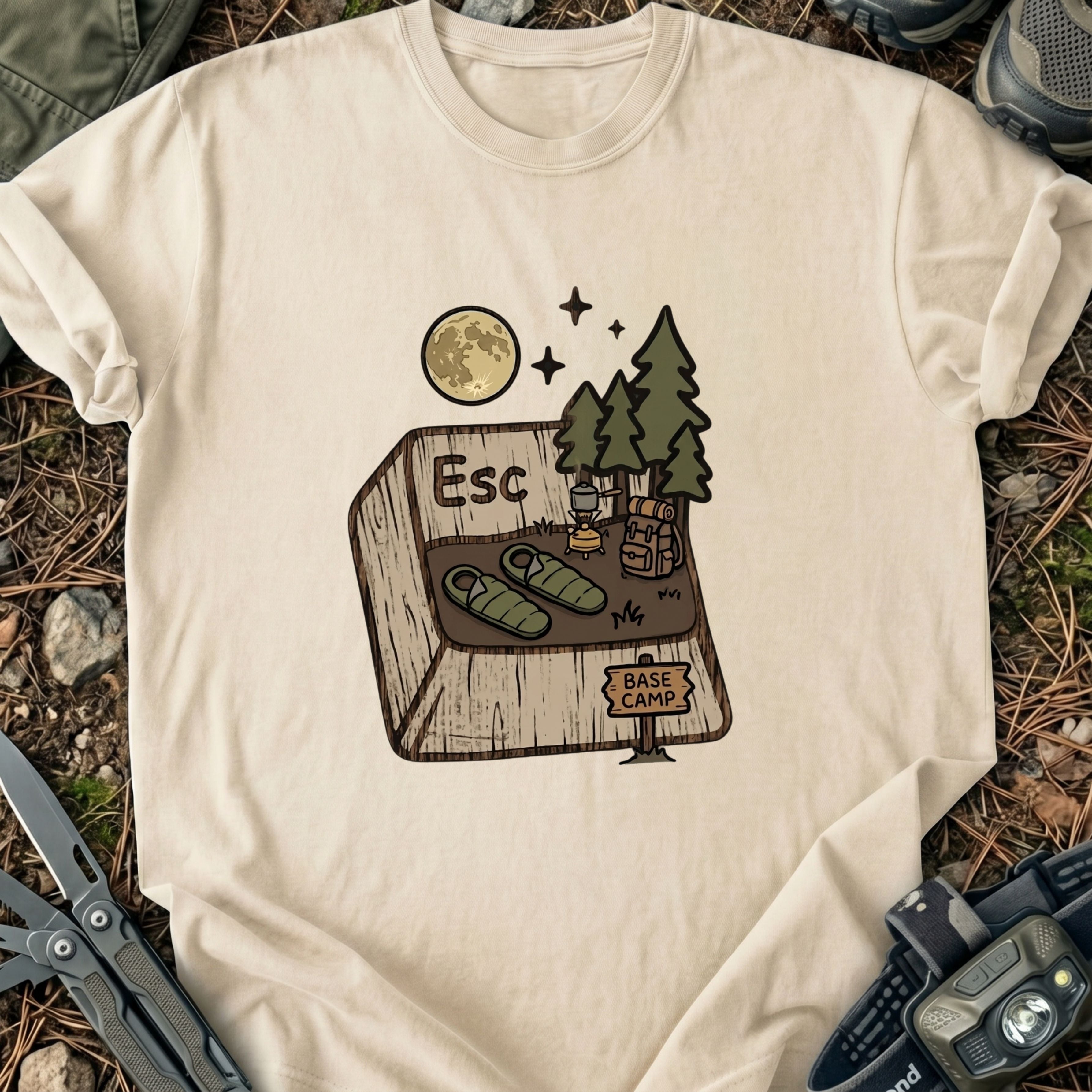 Escape Button T-Shirt