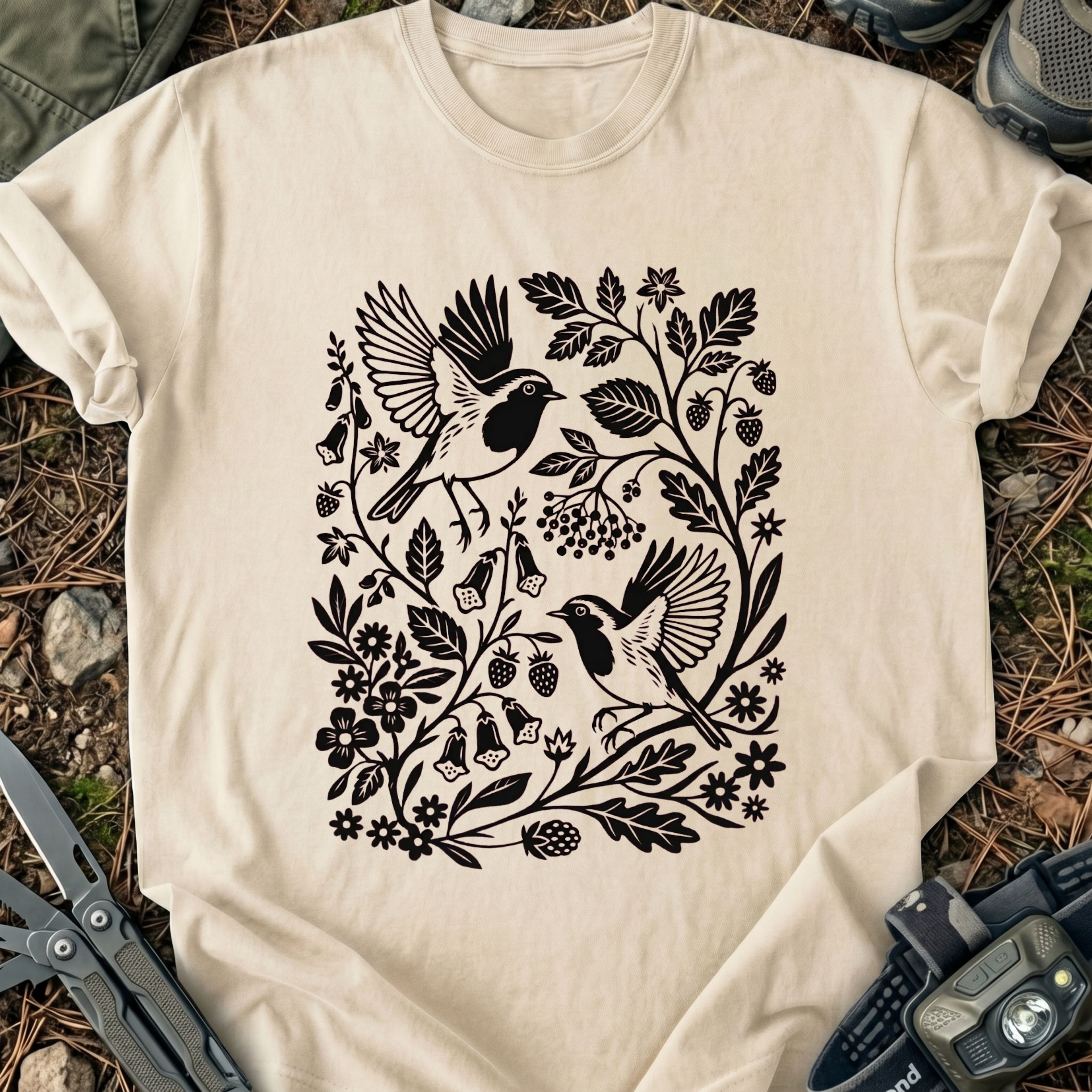 Birds & Flowers T-Shirt