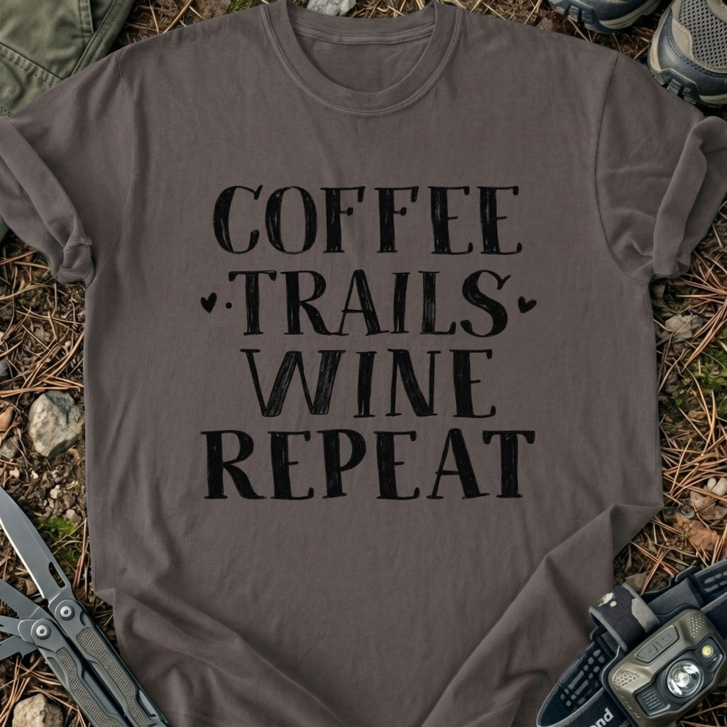 Coffee Trails Wine T-Shirt