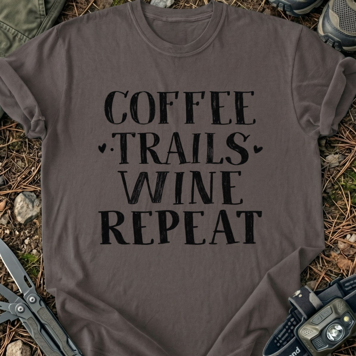Coffee Trails Wine T-Shirt