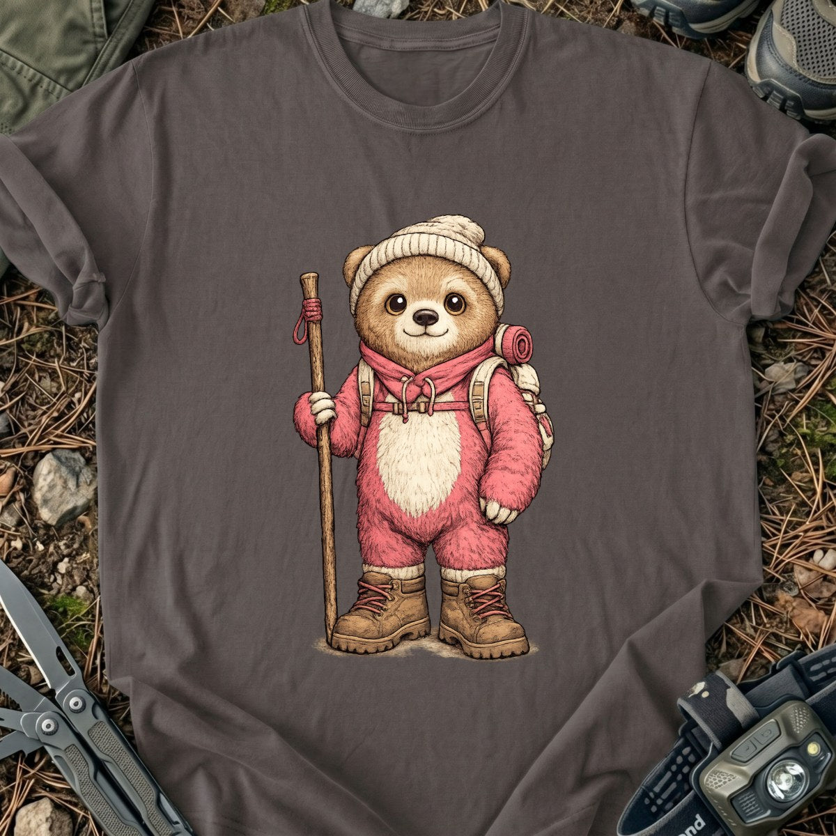 Hiker Bear T-Shirt