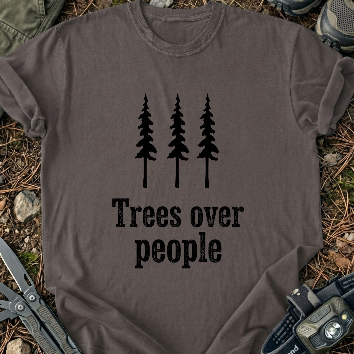 Trees Over T-Shirt