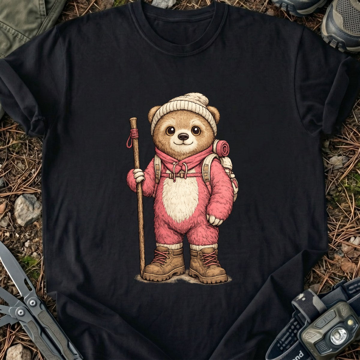 Hiker Bear T-Shirt