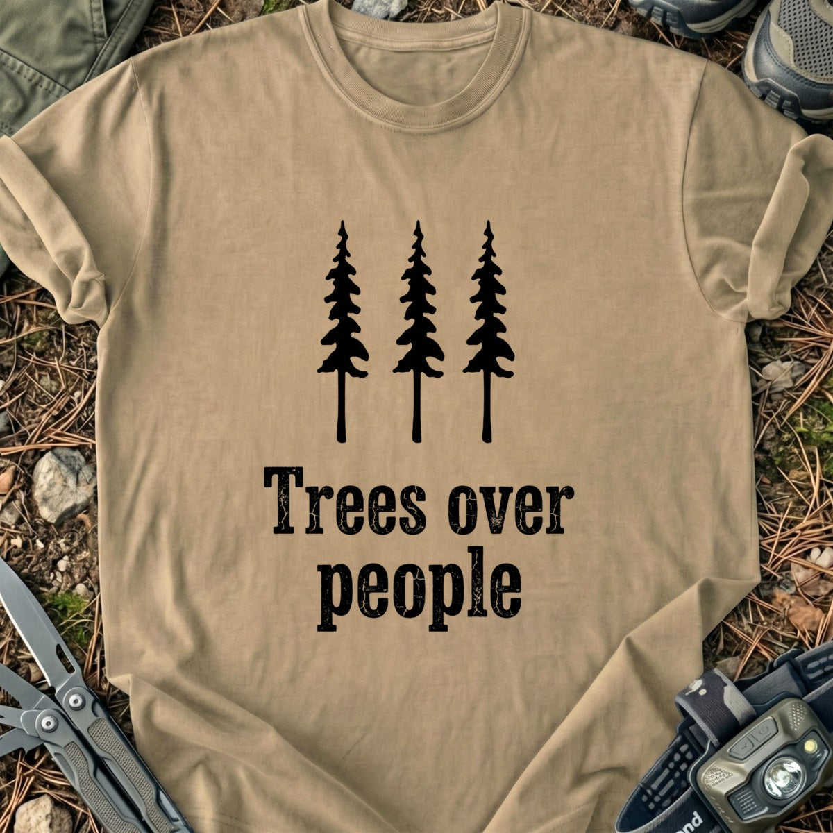 Trees Over T-Shirt