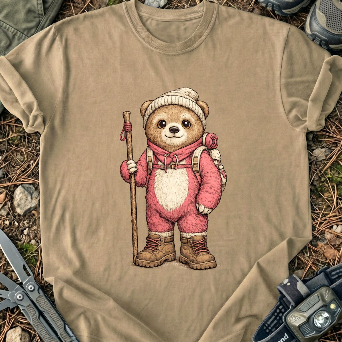 Hiker Bear T-Shirt