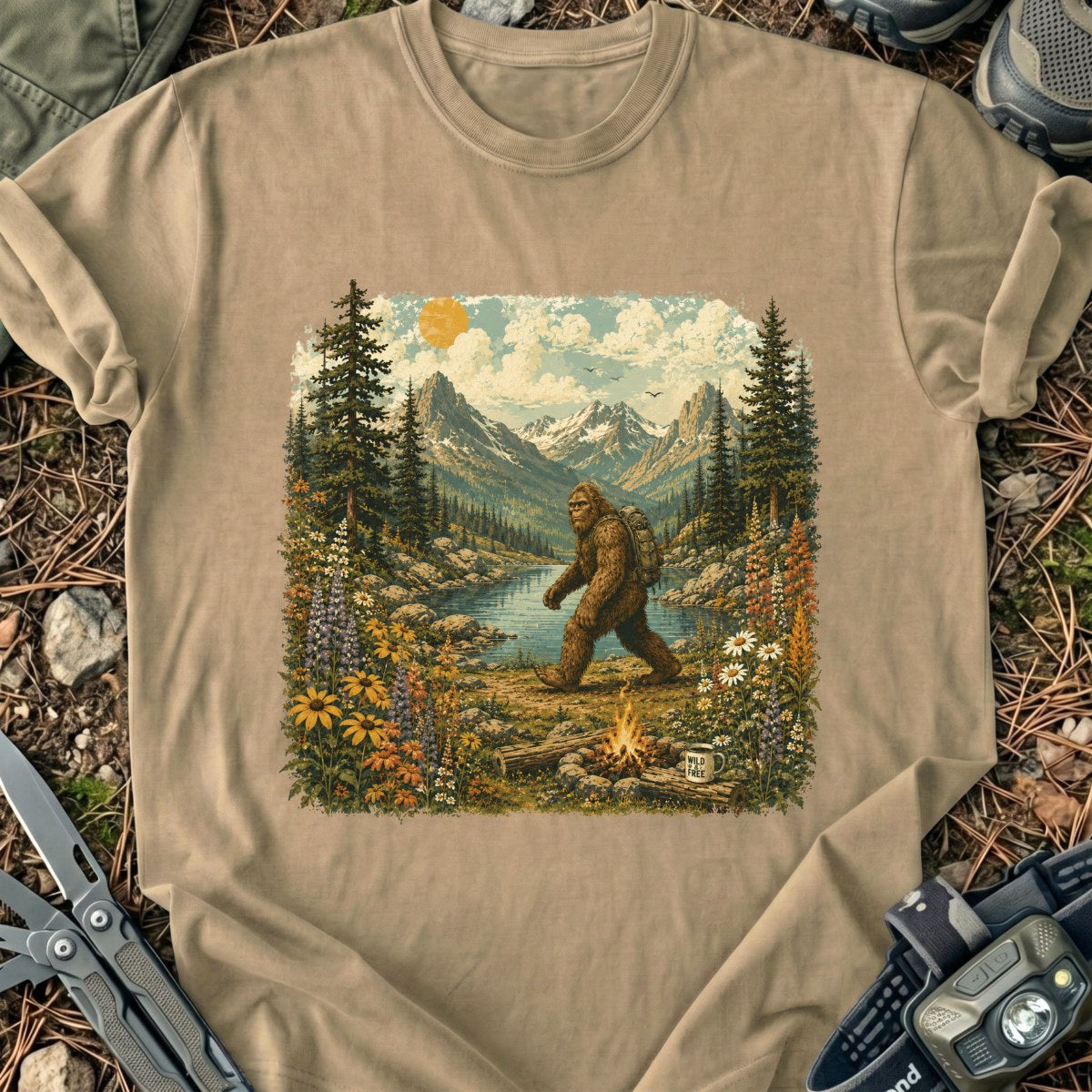 Bigfoot At T-Shirt