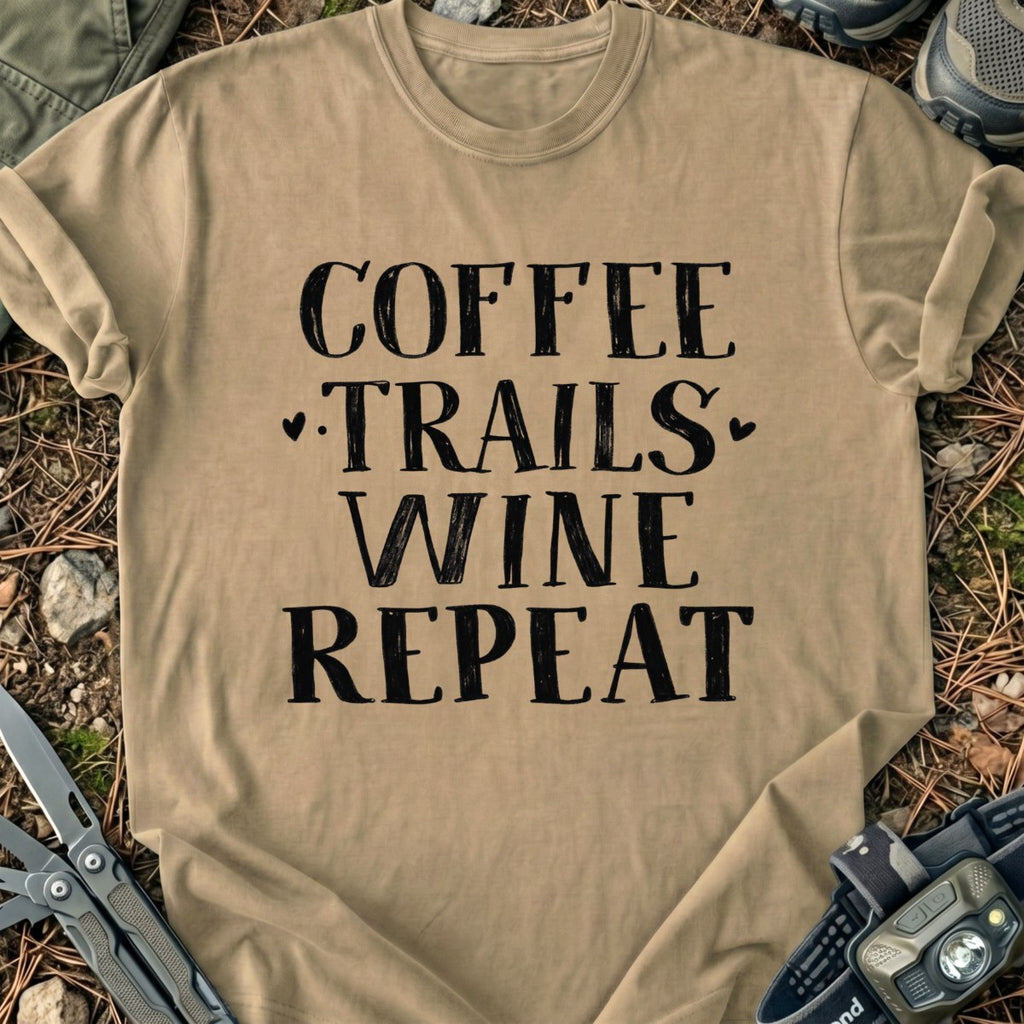 Coffee Trails Wine T-Shirt