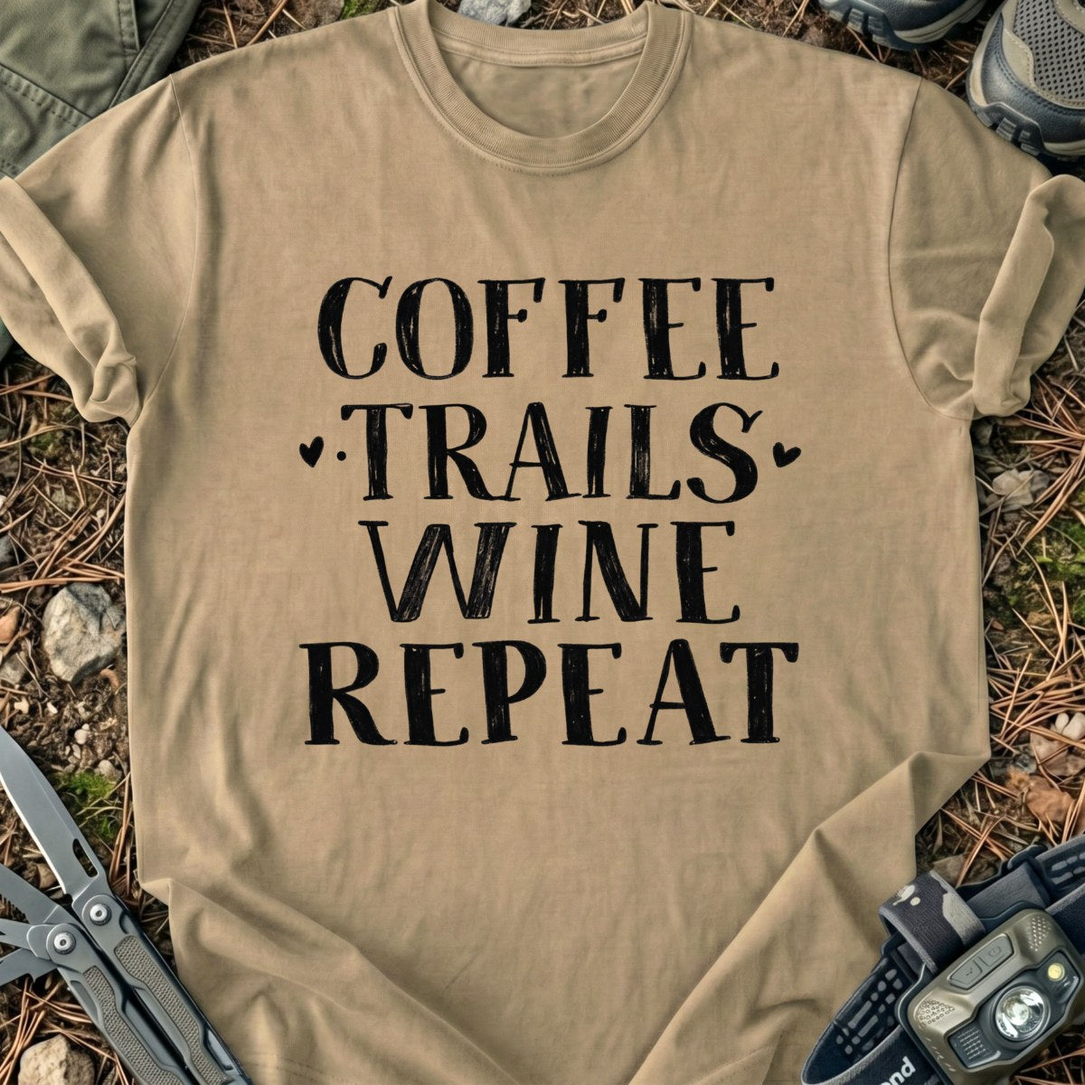 Coffee Trails Wine T-Shirt