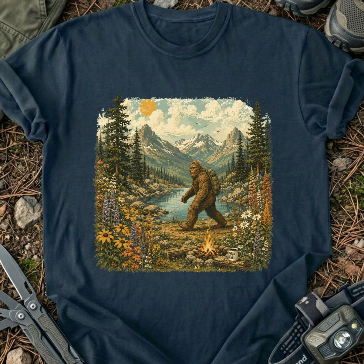 Bigfoot At T-Shirt