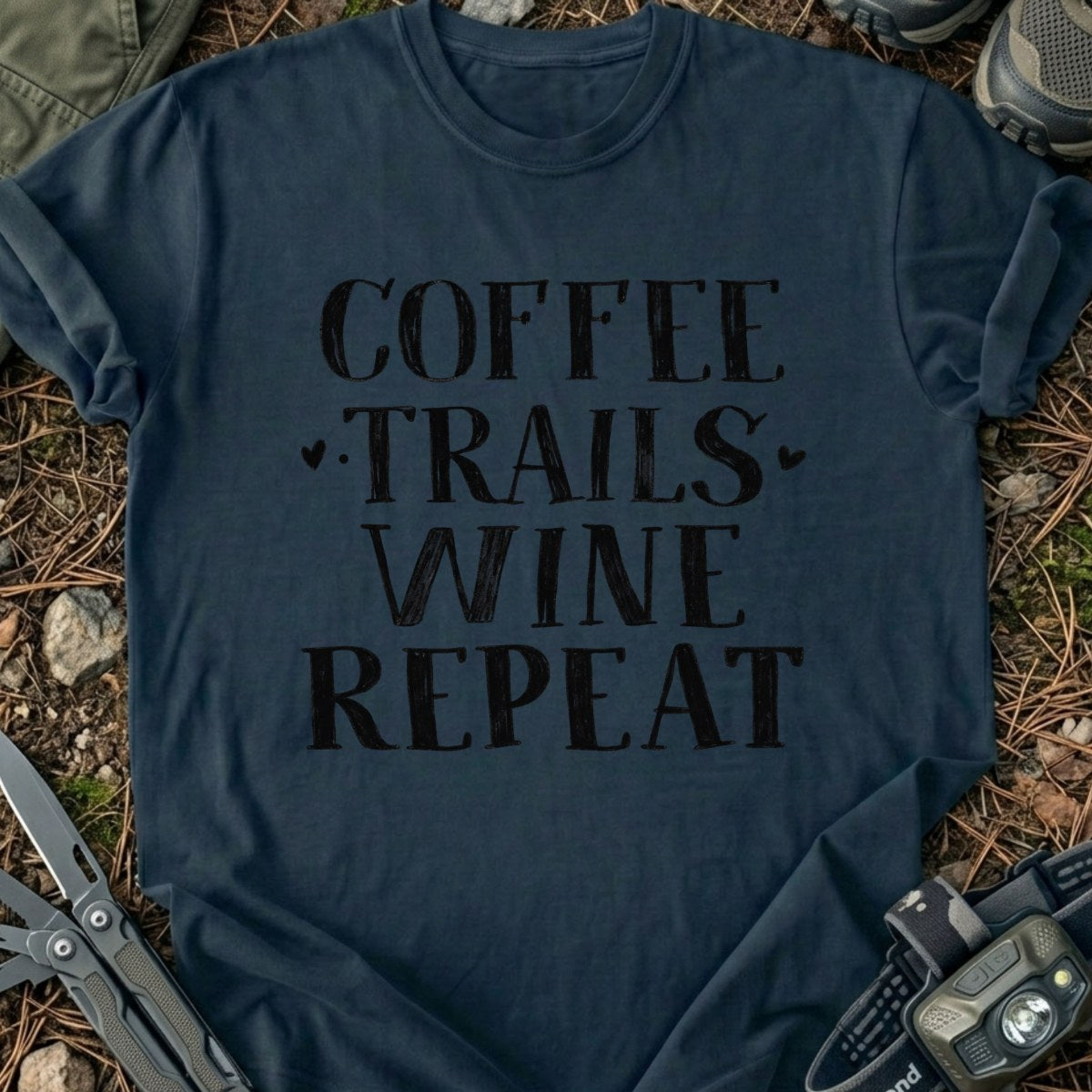 Coffee Trails Wine T-Shirt