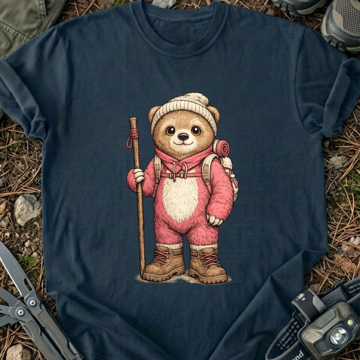Hiker Bear T-Shirt