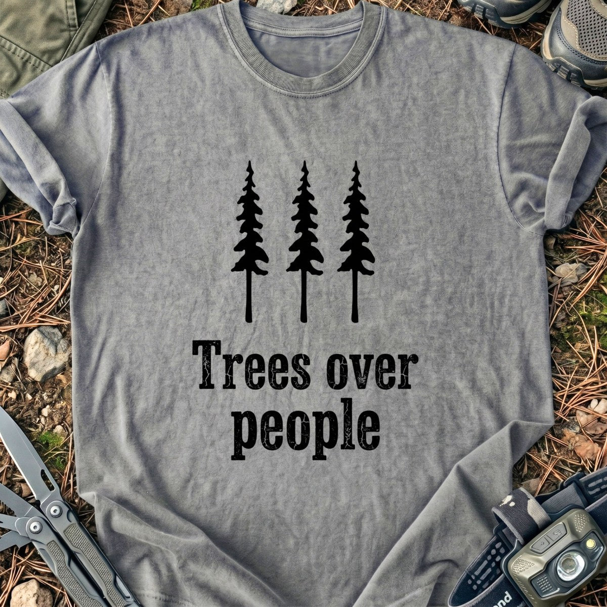 Trees Over T-Shirt
