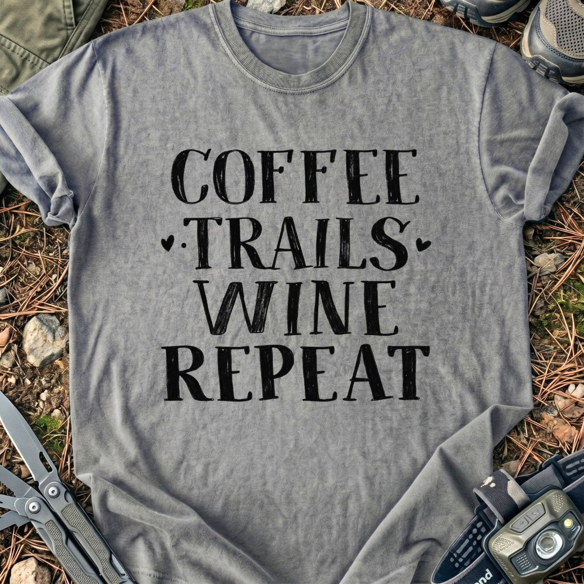 Coffee Trails Wine T-Shirt