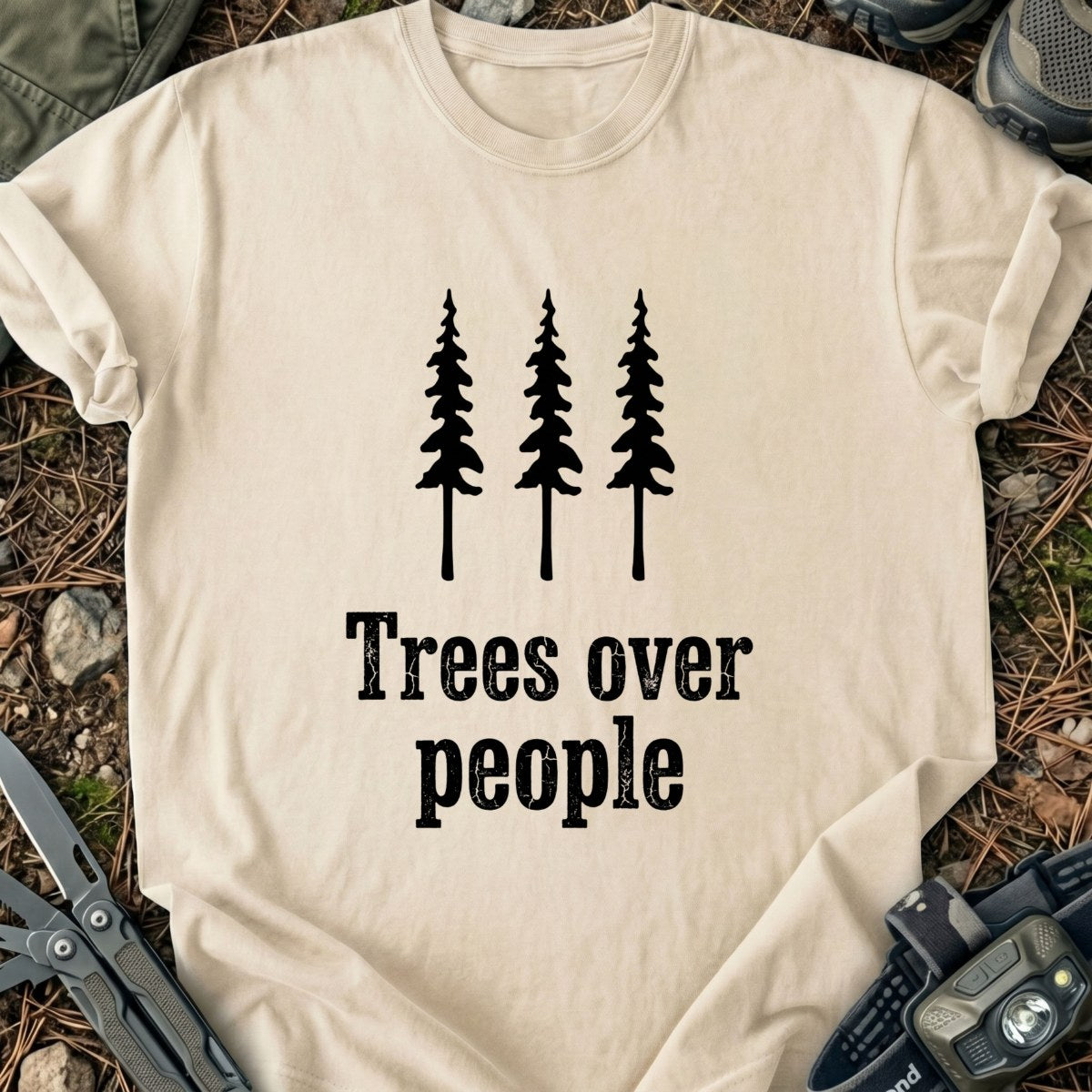 Trees Over T-Shirt