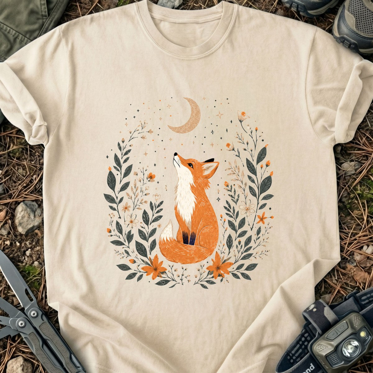 Fox At Night T-Shirt