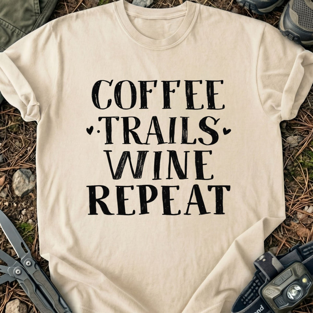 Coffee Trails Wine T-Shirt
