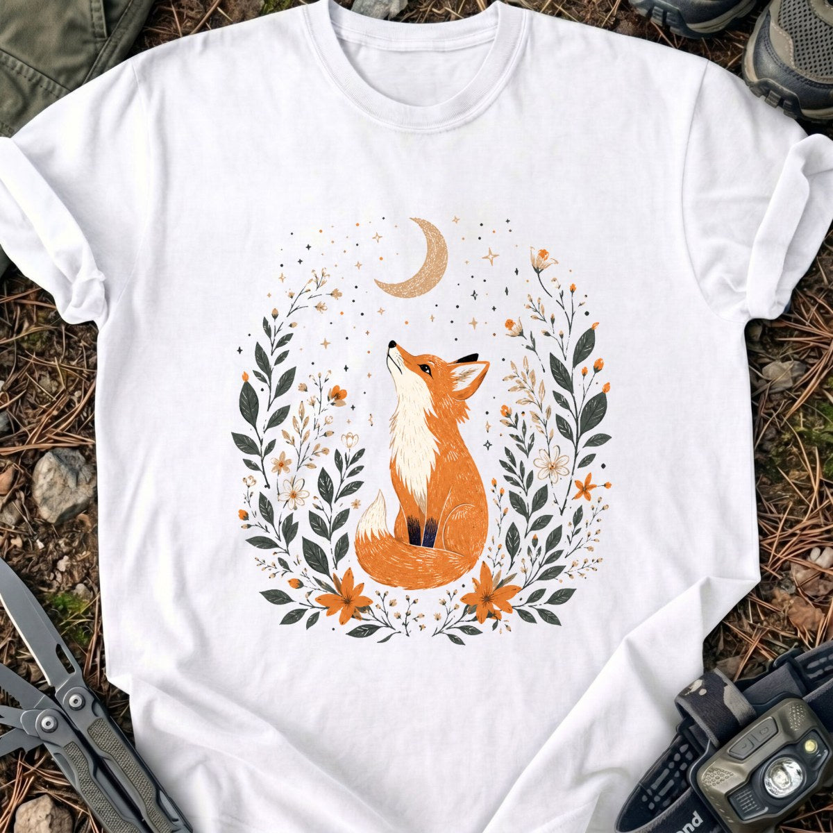 Fox At Night T-Shirt