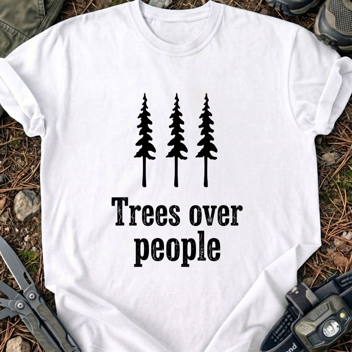 Trees Over T-Shirt